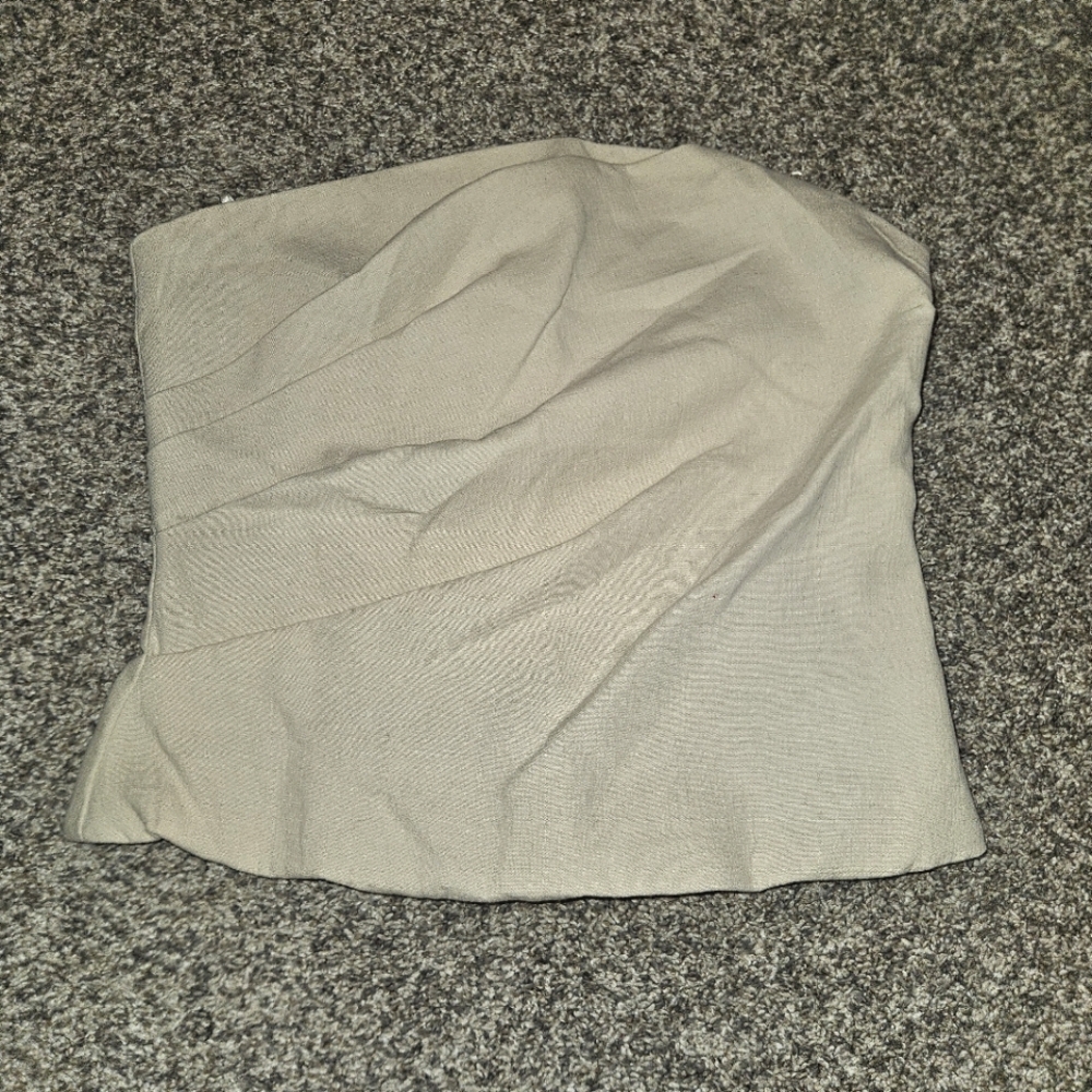 ZARA Beige Strapless Top